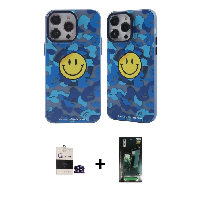 MARSİLYAN™- iPhone 14 Pro Max Kılıf Nova Doku Koleksiyonu - Siyah 360 Mat Full Body Arka Koruyucu + Bilvis Titan Kamera Lens - SH