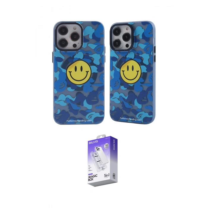 MARSİLYAN™- iPhone 14 Pro Max Kılıf Nova Doku Koleksiyonu - Siyah Bilvis 5in1 3D Magic Cam Ekran Koruyucu