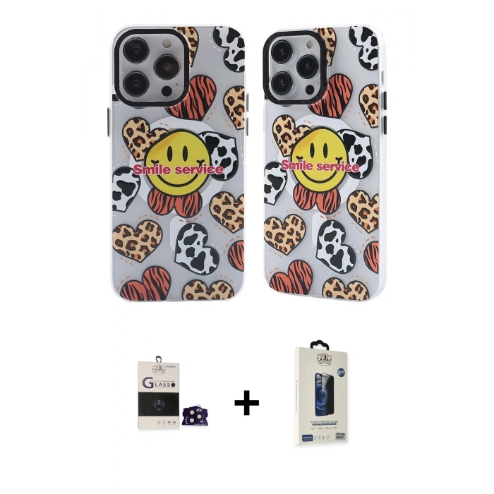 MARSİLYAN™- iPhone 14 Pro Max Kılıf Nova Doku Koleksiyonu - Siyah Bilvis Hayalet Cam Ekran Koruyucu + Bilvis Titan Kamera Lens - SH