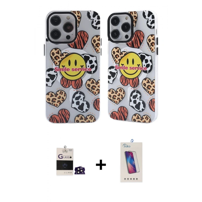 MARSİLYAN™- iPhone 14 Pro Max Kılıf Nova Doku Koleksiyonu - Siyah Joko 5D Cam + Derin Mor Bilvis Titan Kamera Lens
