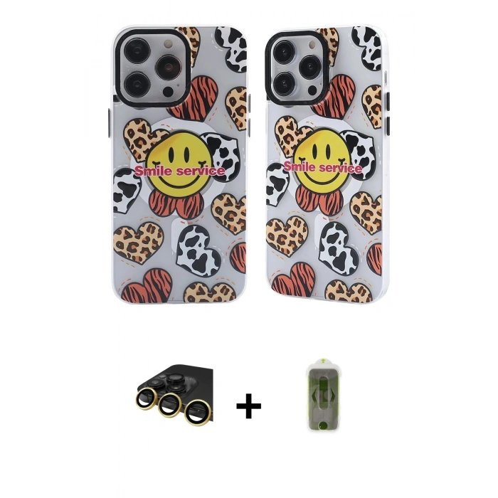 MARSİLYAN™- iPhone 14 Pro Max Kılıf Nova Doku Koleksiyonu - Siyah Joko Magic 5D Hayalet Cam + Raze Metal Kamera Lens - GD