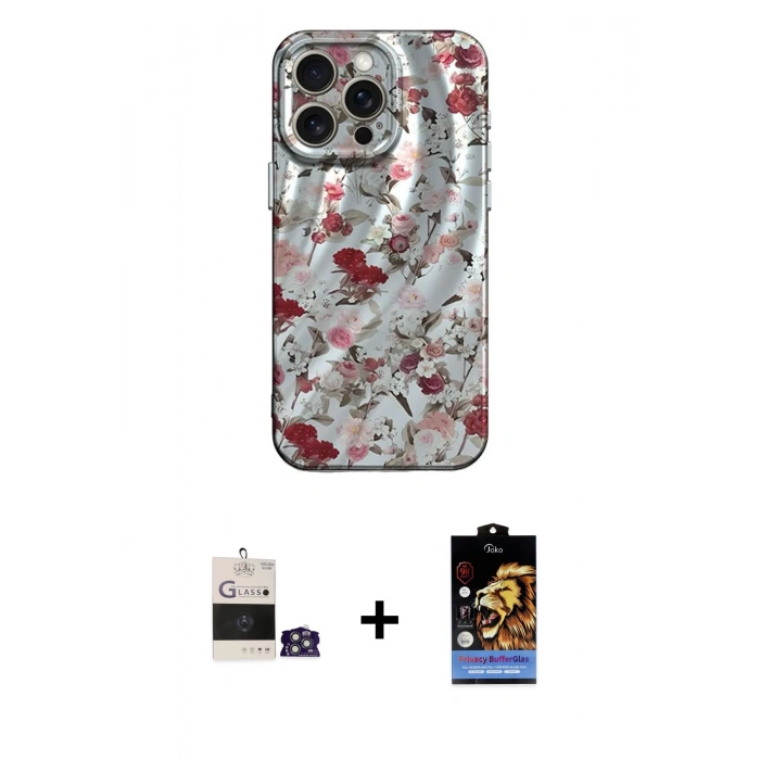 MARSİLYAN™- iPhone 14 Pro Max Kılıf Nova Doku Prime - Siyah Buffer Hayalet Cam Ekran Koruyucu + Bilvis Titan Kamera Lens - GS