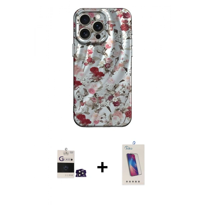 MARSİLYAN™- iPhone 14 Pro Max Kılıf Nova Doku Prime - Siyah Joko 5D Cam + Derin Mor Bilvis Titan Kamera Lens