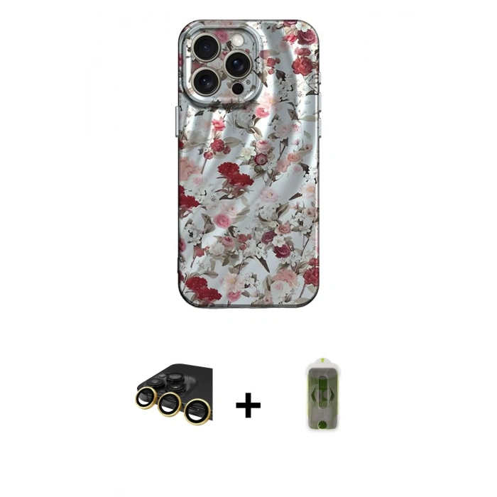 MARSİLYAN™- iPhone 14 Pro Max Kılıf Nova Doku Prime - Siyah Joko Magic 5D Hayalet Cam + Raze Metal Kamera Lens - GD