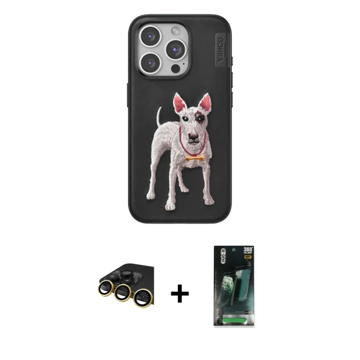 MARSİLYAN™- iPhone 14 Pro Max Kılıf Nova Form Koleksiyonu - Şeffaf 360 Full Body Arka Koruyucu + Raze Metal Kamera Lens - GD