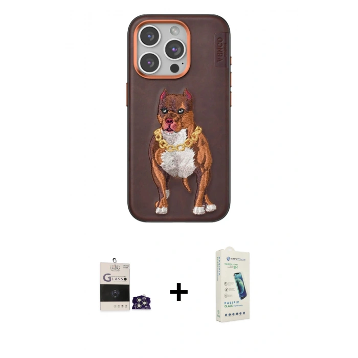 MARSİLYAN™- iPhone 14 Pro Max Kılıf Nova Form Koleksiyonu - Şeffaf Pasifik Cam Ekran Koruyucu + Gümüş Bilvis Titan Kamera Lens