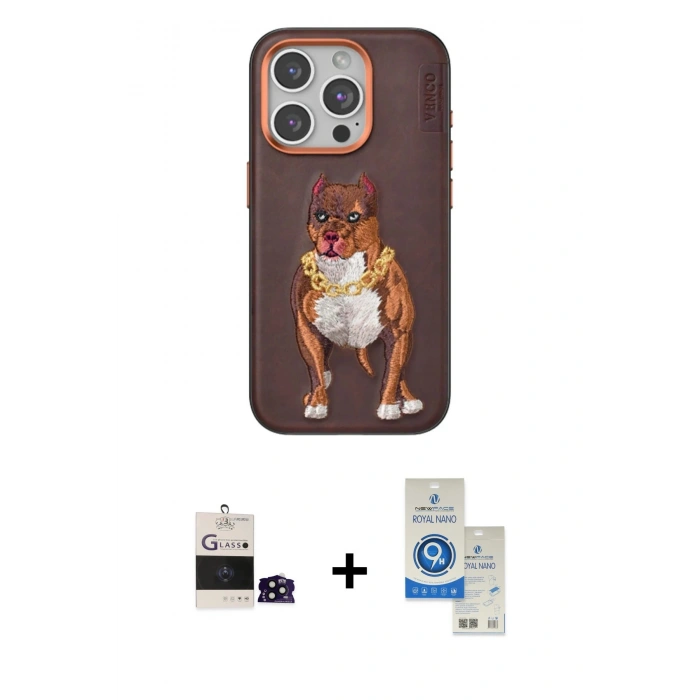 MARSİLYAN™- iPhone 14 Pro Max Kılıf Nova Form Koleksiyonu - Şeffaf Royal Nano Ekran Koruyucu + Bilvis Titan Kamera Lens - SH