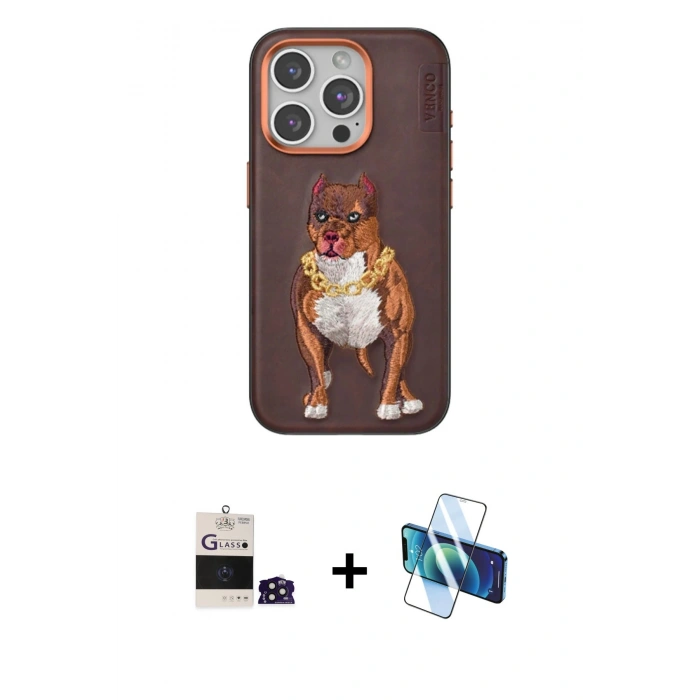 MARSİLYAN™- iPhone 14 Pro Max Kılıf Nova Form Koleksiyonu - Siyah 3D Antistatik Cam Ekran Koruyucu + Derin Mor Bilvis Titan Kamera Lens