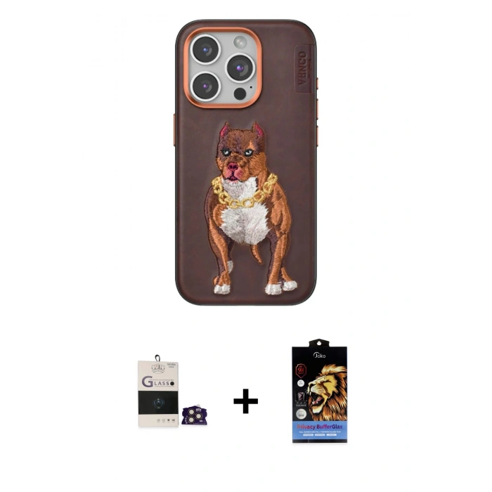 MARSİLYAN™- iPhone 14 Pro Max Kılıf Nova Form Koleksiyonu - Siyah Buffer Hayalet Cam Ekran Koruyucu + Gold Bilvis Titan Kamera Lens