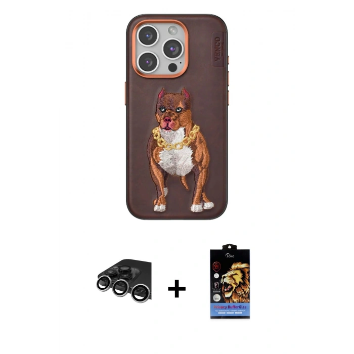 MARSİLYAN™- iPhone 14 Pro Max Kılıf Nova Form Koleksiyonu - Siyah Buffer Hayalet Cam Ekran Koruyucu + Gümüş Raze Metal Kamera Lens