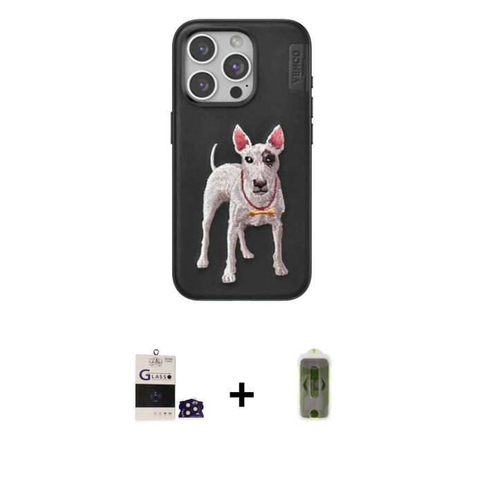 MARSİLYAN™- iPhone 14 Pro Max Kılıf Nova Form Koleksiyonu - Siyah Joko Magic 5D Hayalet Cam + Bilvis Titan Kamera Lens - DNMR