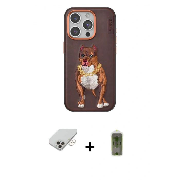 MARSİLYAN™- iPhone 14 Pro Max Kılıf Nova Form Koleksiyonu - Siyah Joko Magic 5D Hayalet Cam + Gold Band Metal Kamera Lens