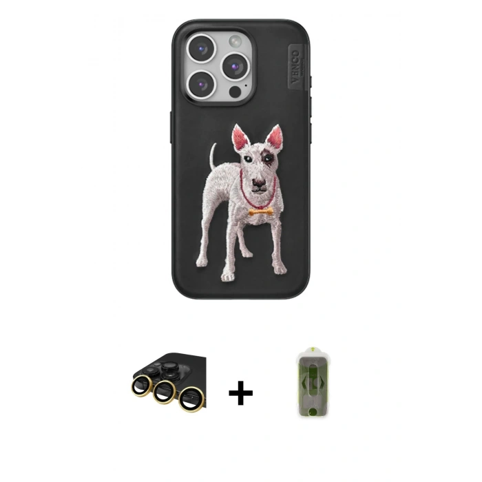 MARSİLYAN™- iPhone 14 Pro Max Kılıf Nova Form Koleksiyonu - Siyah Joko Magic 5D Hayalet Cam + Raze Metal Kamera Lens - GD