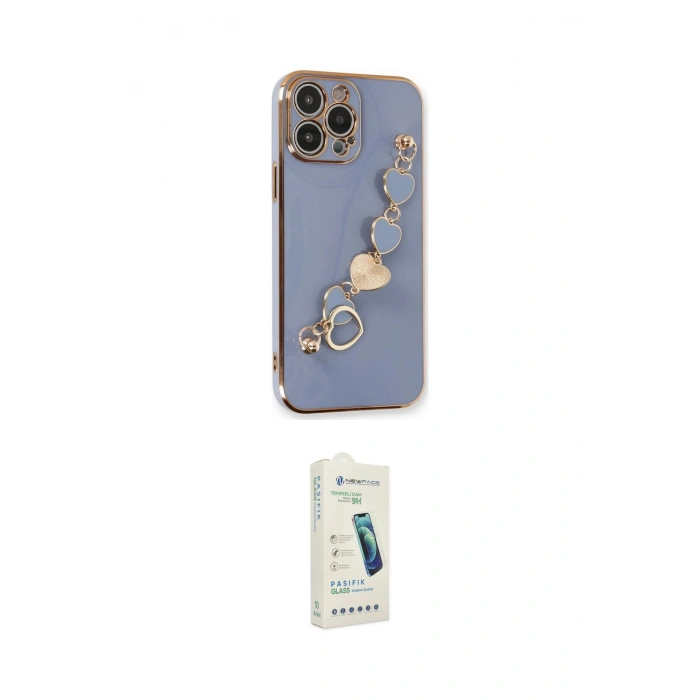 MARSİLYAN™- iPhone 14 Pro Max Kılıf Nova Işık Prime - Şeffaf Pasifik Cam Ekran Koruyucu