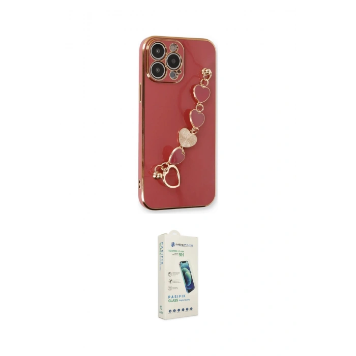 MARSİLYAN™- iPhone 14 Pro Max Kılıf Nova Işık Prime - Şeffaf Pasifik Cam Ekran Koruyucu