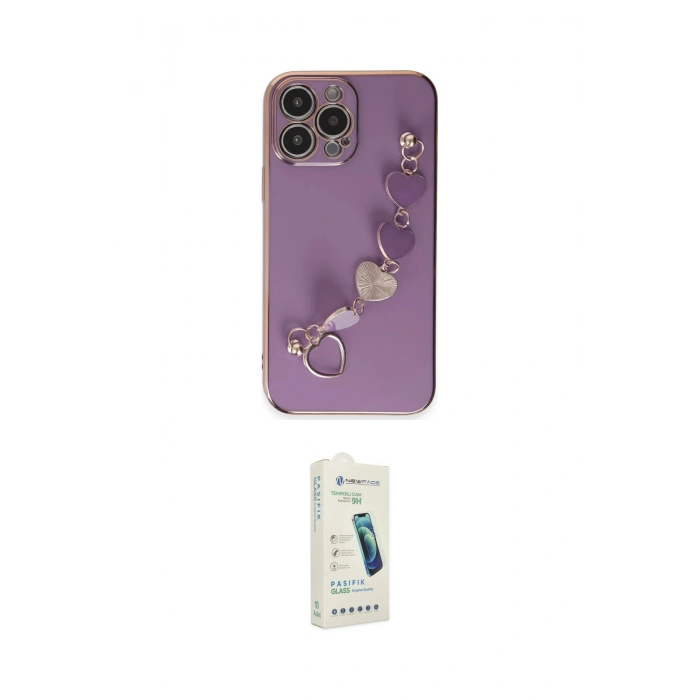 MARSİLYAN™- iPhone 14 Pro Max Kılıf Nova Işık Prime - Şeffaf Pasifik Cam Ekran Koruyucu