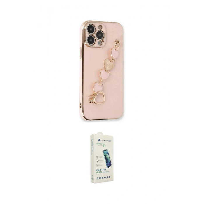 MARSİLYAN™- iPhone 14 Pro Max Kılıf Nova Işık Prime - Şeffaf Pasifik Cam Ekran Koruyucu