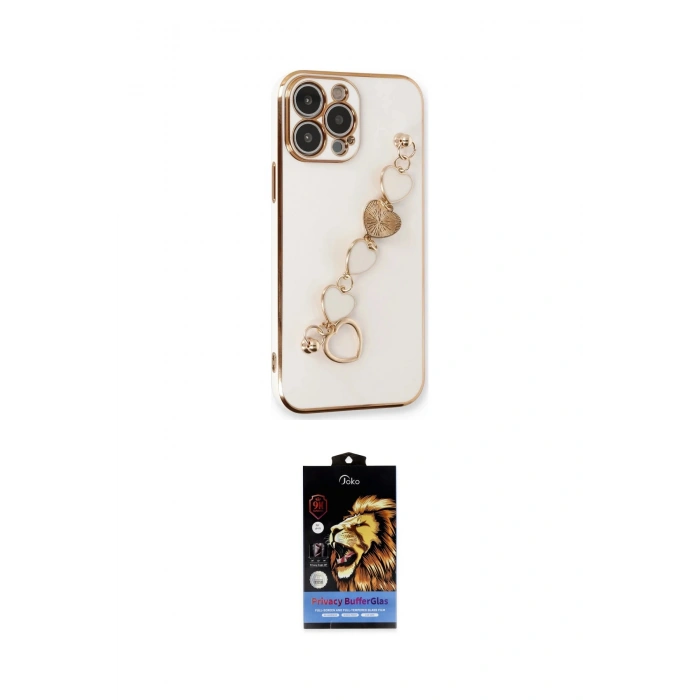 MARSİLYAN™- iPhone 14 Pro Max Kılıf Nova Işık Prime - Siyah Buffer Hayalet Cam Ekran Koruyucu