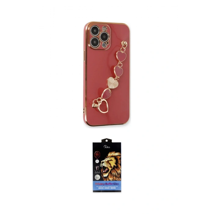 MARSİLYAN™- iPhone 14 Pro Max Kılıf Nova Işık Prime - Siyah Buffer Hayalet Cam Ekran Koruyucu