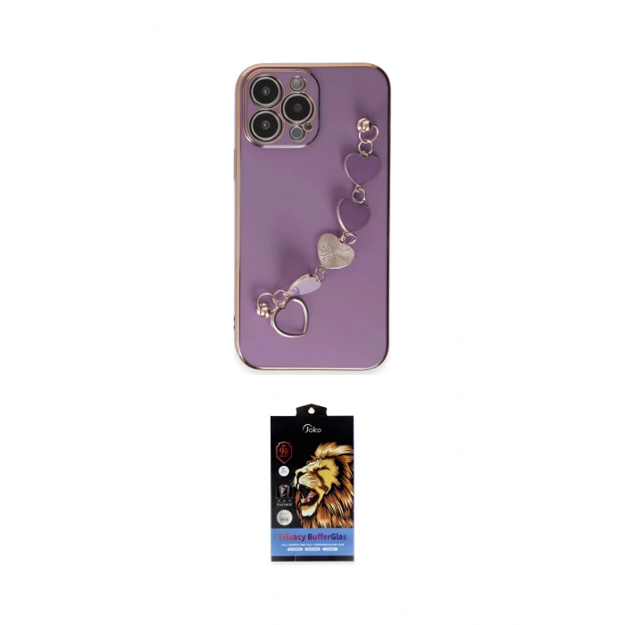 MARSİLYAN™- iPhone 14 Pro Max Kılıf Nova Işık Prime - Siyah Buffer Hayalet Cam Ekran Koruyucu