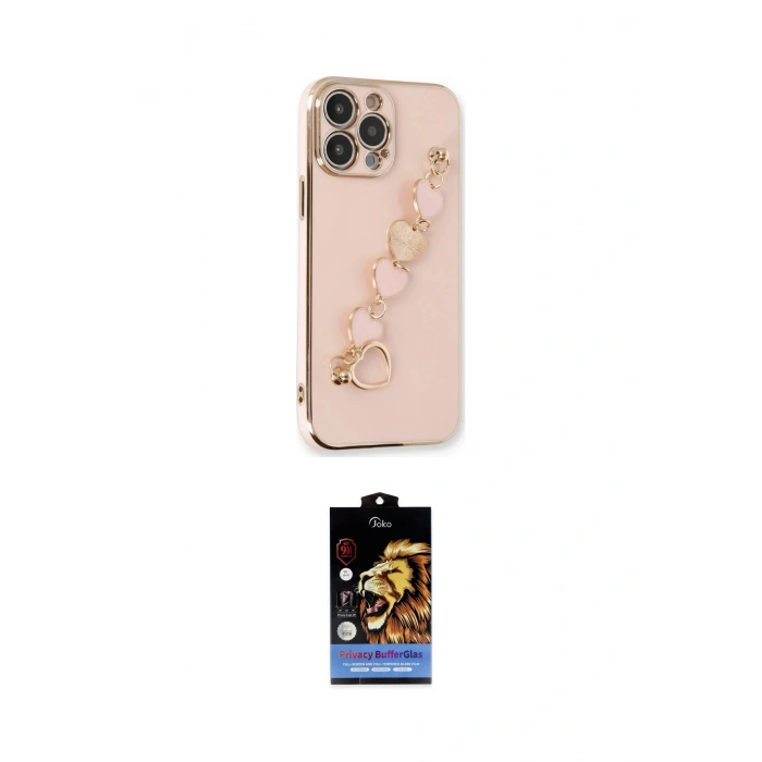 MARSİLYAN™- iPhone 14 Pro Max Kılıf Nova Işık Prime - Siyah Buffer Hayalet Cam Ekran Koruyucu