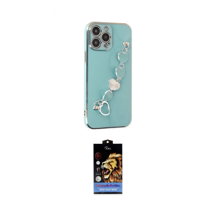 MARSİLYAN™- iPhone 14 Pro Max Kılıf Nova Işık Prime - Siyah Buffer Hayalet Cam Ekran Koruyucu