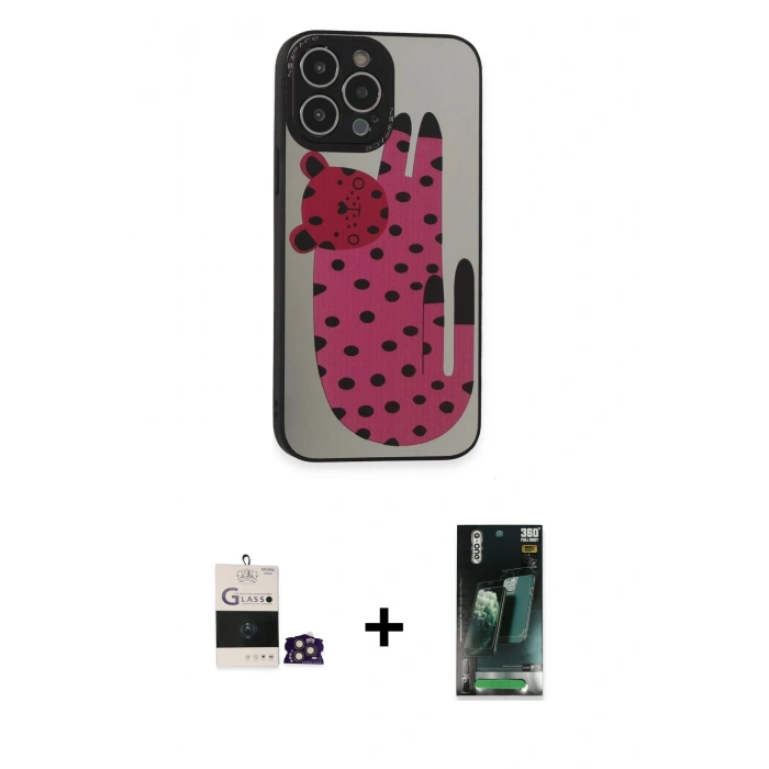 MARSİLYAN™- iPhone 14 Pro Max Kılıf Odak Klasik Serisi - Siyah 360 Mat Full Body Arka Koruyucu + Bilvis Titan Kamera Lens - GD