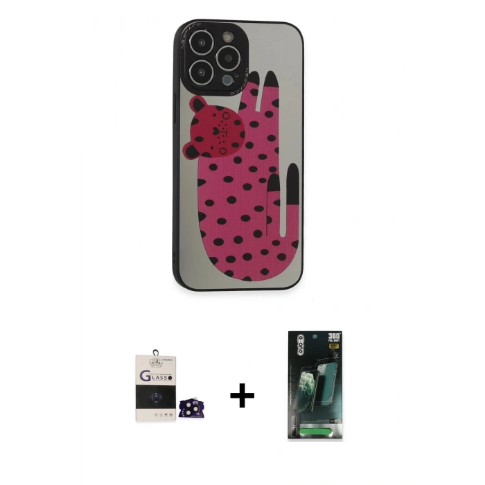 MARSİLYAN™- iPhone 14 Pro Max Kılıf Odak Klasik Serisi - Siyah 360 Mat Full Body Arka Koruyucu + Bilvis Titan Kamera Lens - SH