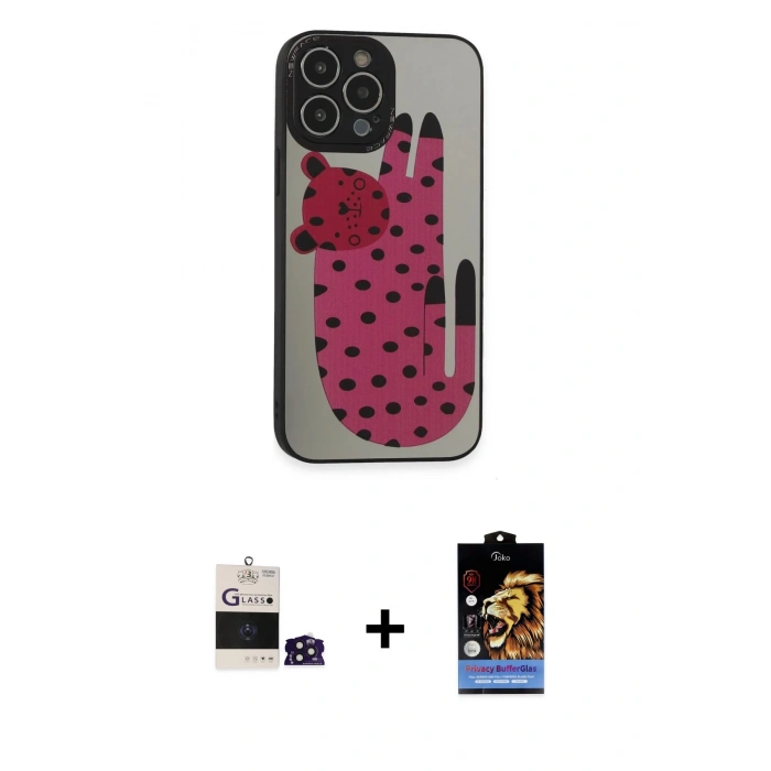 MARSİLYAN™- iPhone 14 Pro Max Kılıf Odak Klasik Serisi - Siyah Buffer Hayalet Cam Ekran Koruyucu + Bilvis Titan Kamera Lens - DNMR