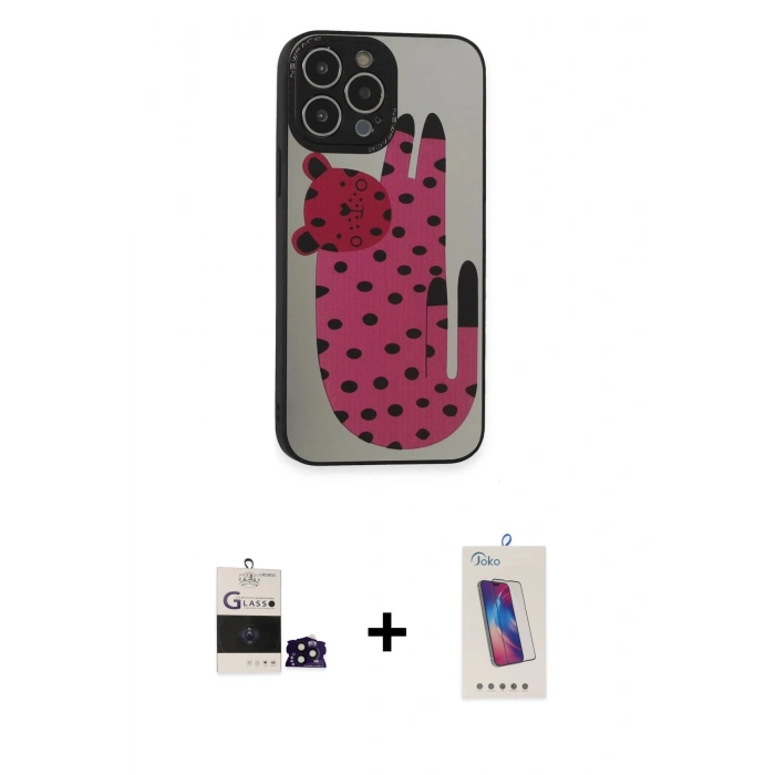 MARSİLYAN™- iPhone 14 Pro Max Kılıf Odak Klasik Serisi - Siyah Joko 5D Cam + Bilvis Titan Kamera Lens - SH
