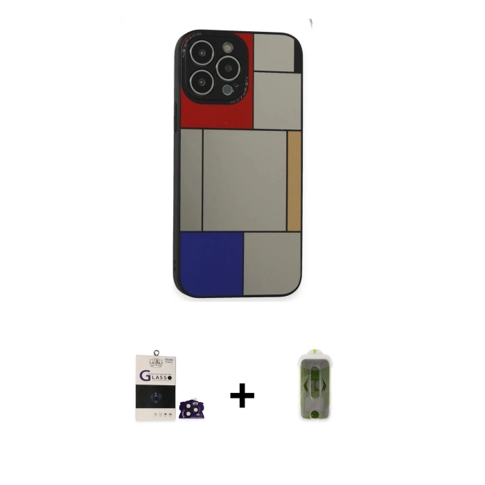 MARSİLYAN™- iPhone 14 Pro Max Kılıf Odak Klasik Serisi - Siyah Joko Magic 5D Hayalet Cam + Bilvis Titan Kamera Lens - DNMR