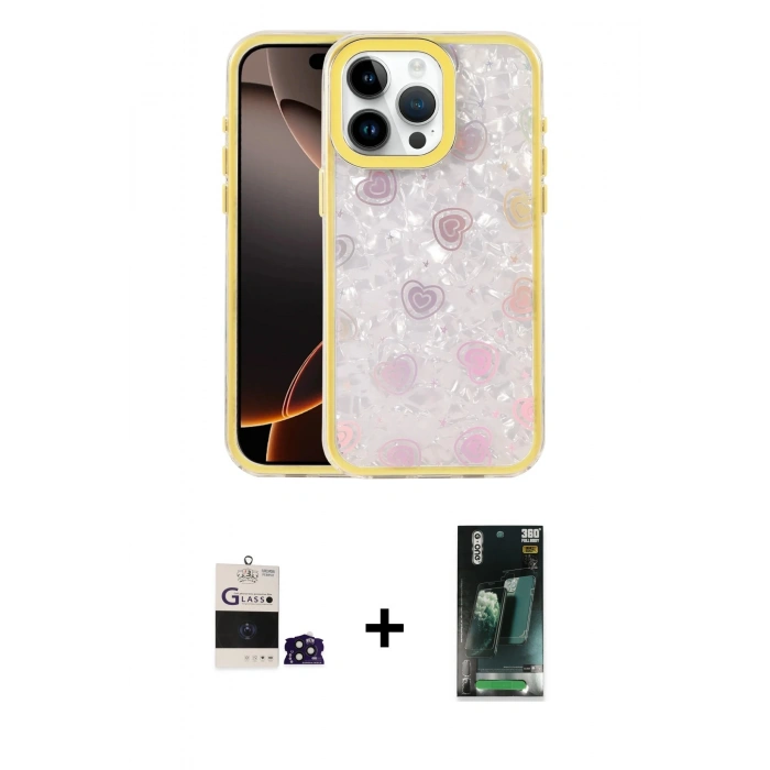 MARSİLYAN™- iPhone 14 Pro Max Kılıf Odak Prime - Siyah 360 Mat Full Body Arka Koruyucu + Bilvis Titan Kamera Lens - DNMR