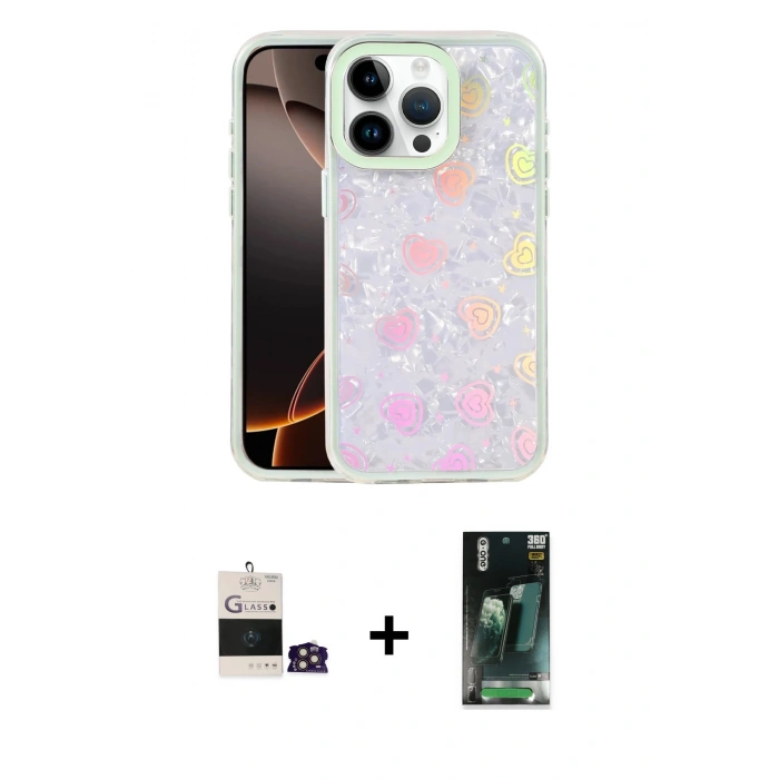 MARSİLYAN™- iPhone 14 Pro Max Kılıf Odak Prime - Siyah 360 Mat Full Body Arka Koruyucu + Bilvis Titan Kamera Lens - GD