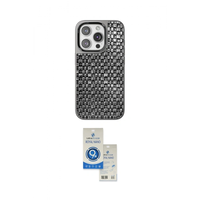 MARSİLYAN™- iPhone 14 Pro Max Kılıf Siluet Form Serisi - Şeffaf Royal Nano Ekran Koruyucu