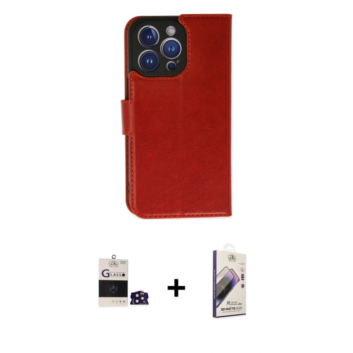 MARSİLYAN™- iPhone 14 Pro Max Kılıf Siluet Işık Serisi - Siyah Bilvis 3D Mat Cam Ekran Koruyucu + Bilvis Titan Kamera Lens - DNMR