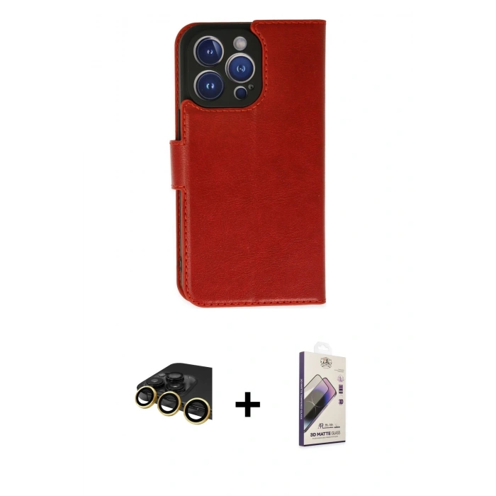 MARSİLYAN™- iPhone 14 Pro Max Kılıf Siluet Işık Serisi - Siyah Bilvis 3D Mat Cam Ekran Koruyucu + Raze Metal Kamera Lens - GD