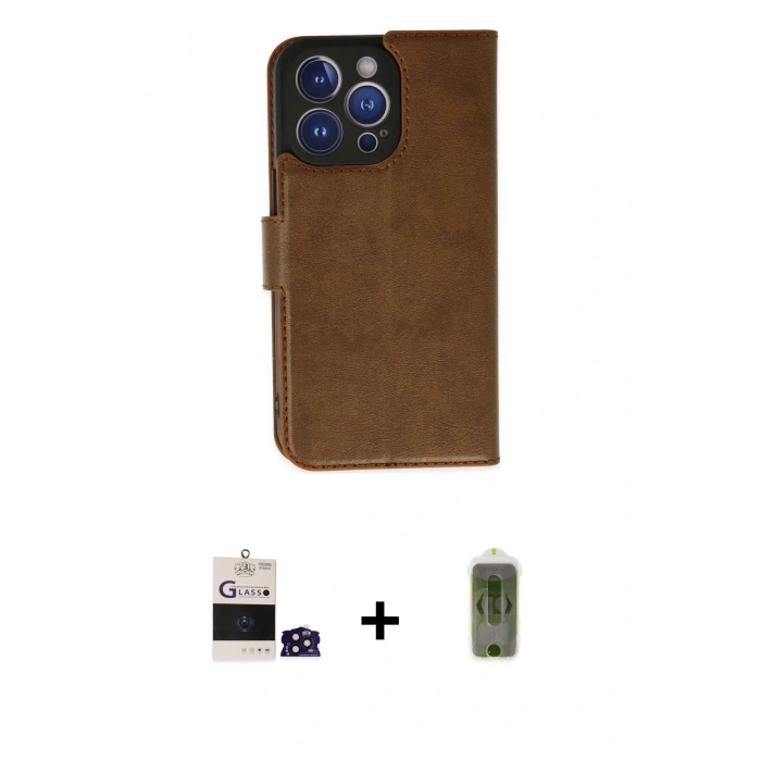 MARSİLYAN™- iPhone 14 Pro Max Kılıf Siluet Işık Serisi - Siyah Joko Magic 5D Hayalet Cam + Bilvis Titan Kamera Lens - DNMR