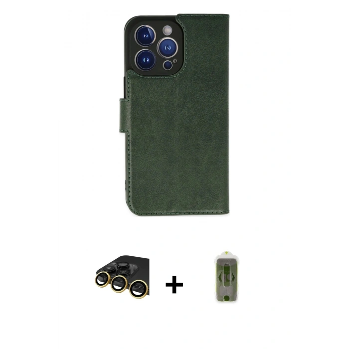 MARSİLYAN™- iPhone 14 Pro Max Kılıf Siluet Işık Serisi - Siyah Joko Magic 5D Hayalet Cam + Raze Metal Kamera Lens - GD