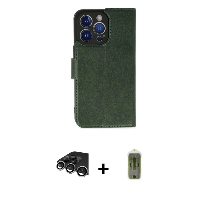 MARSİLYAN™- iPhone 14 Pro Max Kılıf Siluet Işık Serisi - Siyah Joko Magic 5D Hayalet Cam + Raze Metal Kamera Lens - GS