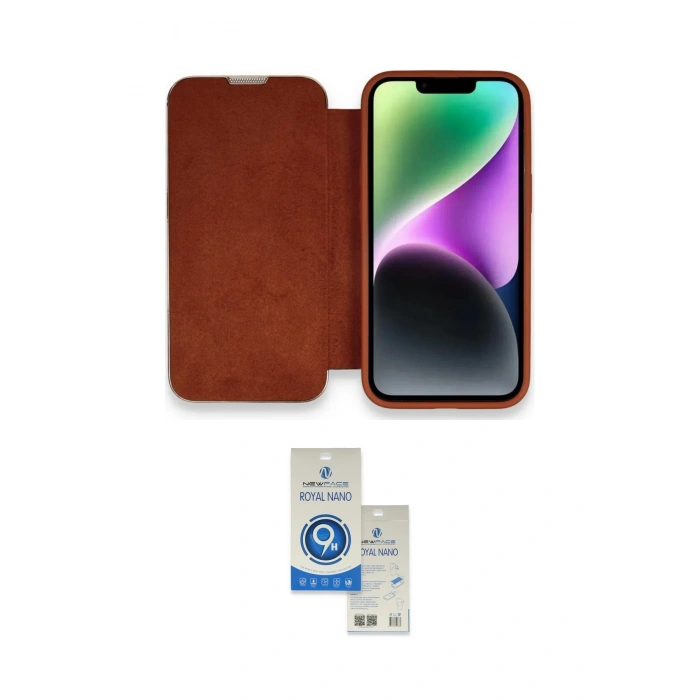 MARSİLYAN™- iPhone 14 Pro Max Kılıf Siluet Minimal Serisi - Şeffaf Royal Nano Ekran Koruyucu