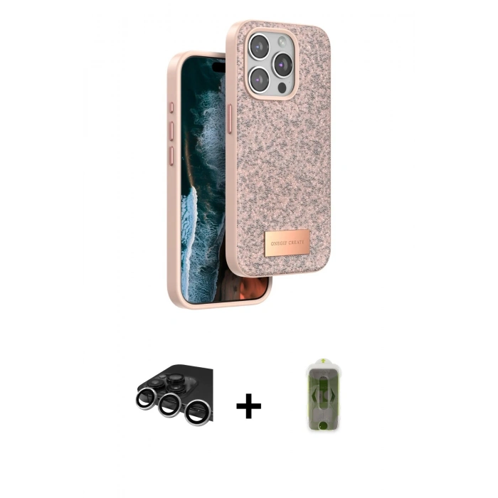 MARSİLYAN™- iPhone 14 Pro Max Kılıf Vadi Klasik Serisi - Siyah Joko Magic 5D Hayalet Cam + Raze Metal Kamera Lens - GS