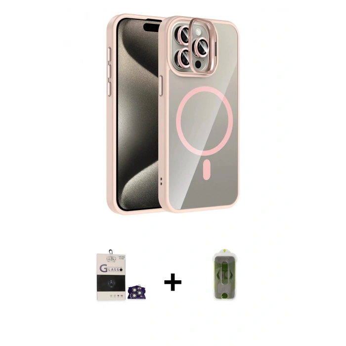 MARSİLYAN™- iPhone 14 Pro Max Kılıf Yadigar Asil Koleksiyonu - Siyah Joko Magic 5D Hayalet Cam + Bilvis Titan Kamera Lens - GS