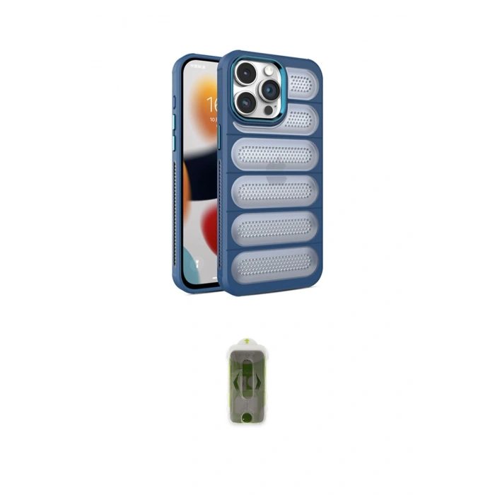 MARSİLYAN™- iPhone 14 Pro Max Kılıf Yadigar Doku Özel Seri - Siyah Joko Magic 5D Hayalet Cam