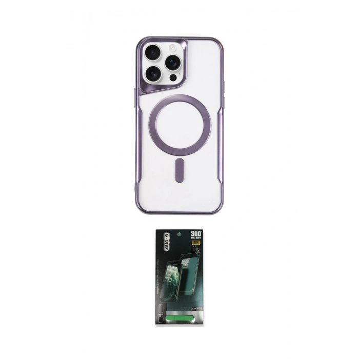 MARSİLYAN™- iPhone 14 Pro Max Kılıf Yadigar Klasik Özel Seri - Şeffaf 360 Full Body Arka Koruyucu