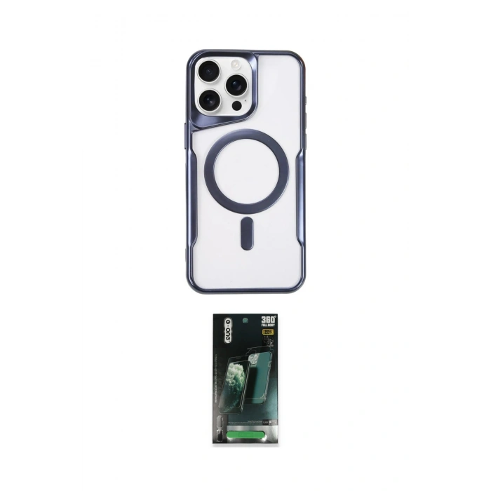 MARSİLYAN™- iPhone 14 Pro Max Kılıf Yadigar Klasik Özel Seri - Şeffaf 360 Full Body Arka Koruyucu