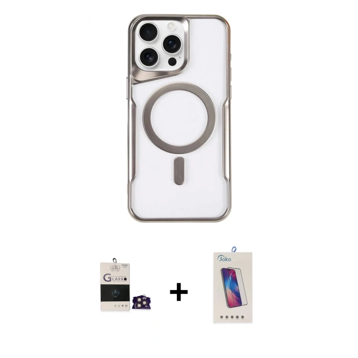 MARSİLYAN™- iPhone 14 Pro Max Kılıf Yadigar Klasik Özel Seri - Siyah Joko 5D Cam + Bilvis Titan Kamera Lens - GD