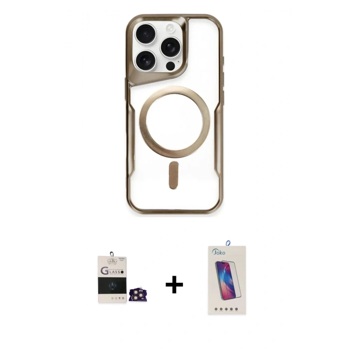 MARSİLYAN™- iPhone 14 Pro Max Kılıf Yadigar Klasik Özel Seri - Siyah Joko 5D Cam + Bilvis Titan Kamera Lens - GD