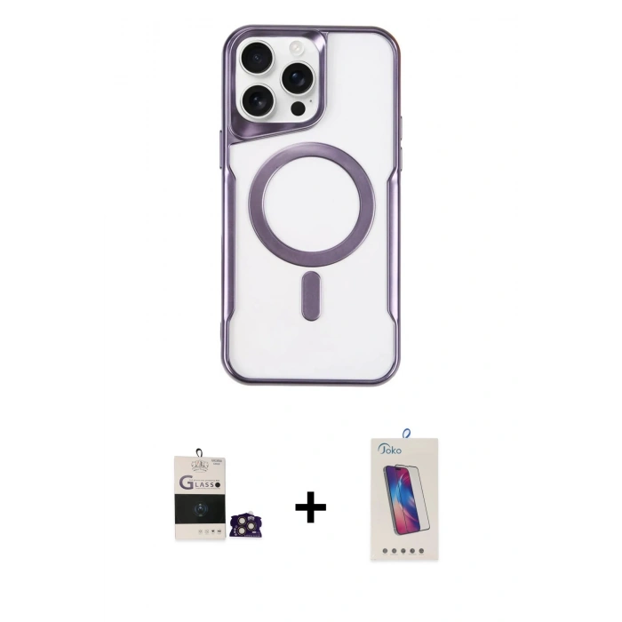 MARSİLYAN™- iPhone 14 Pro Max Kılıf Yadigar Klasik Özel Seri - Siyah Joko 5D Cam + Bilvis Titan Kamera Lens - GD
