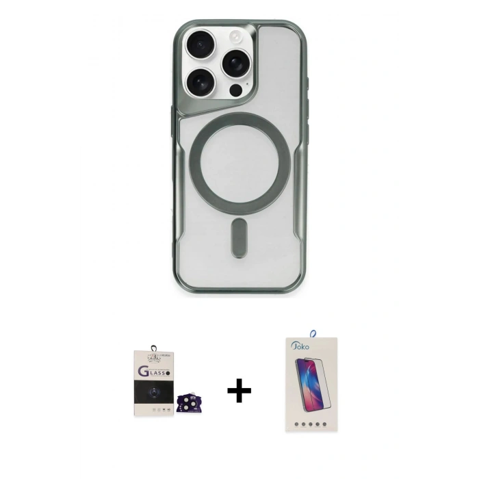 MARSİLYAN™- iPhone 14 Pro Max Kılıf Yadigar Klasik Özel Seri - Siyah Joko 5D Cam + Bilvis Titan Kamera Lens - SH