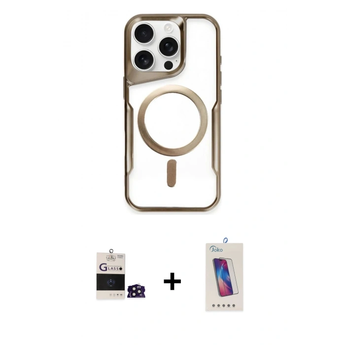 MARSİLYAN™- iPhone 14 Pro Max Kılıf Yadigar Klasik Özel Seri - Siyah Joko 5D Cam + Bilvis Titan Kamera Lens - DNMR